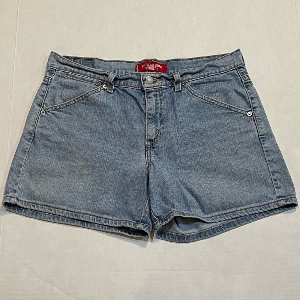 VTG Y2K Levi Strauss Nouveau Jean Stretch Denim Shorts Size 8 Mis